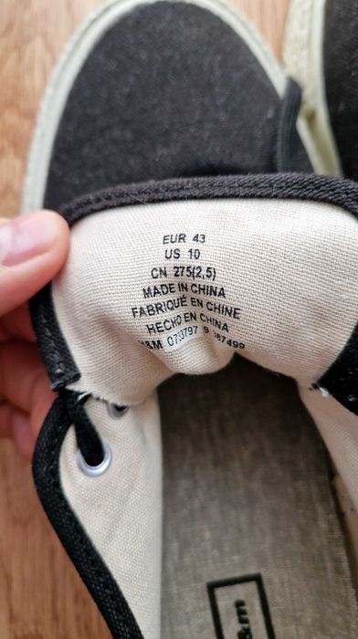 Обувки Eytys H&M Collaboration Platform Canvas Sneakers N43/44 / черни