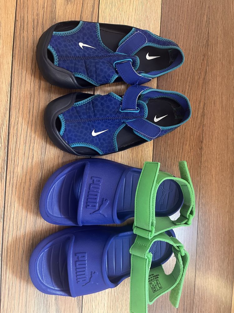 Сандали nike и puma