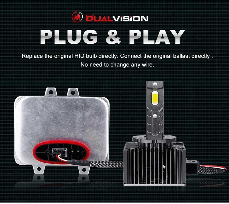 Dualvision D1S LED Двустранен CSP чип  ​​​90W Plug&Play 30000LM CANBUS