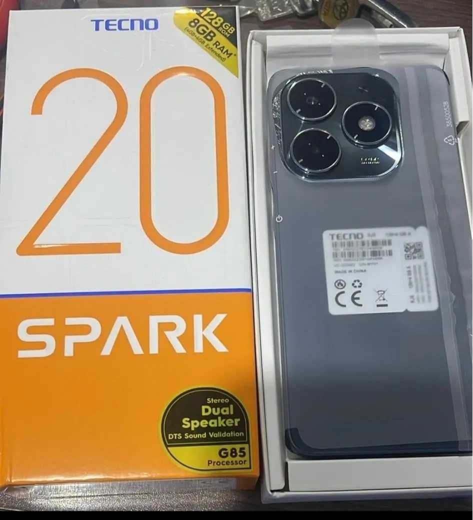 Новинка Tecno SPARK 20C 4/128ГБ NFC стереодинамики новый запечатанный