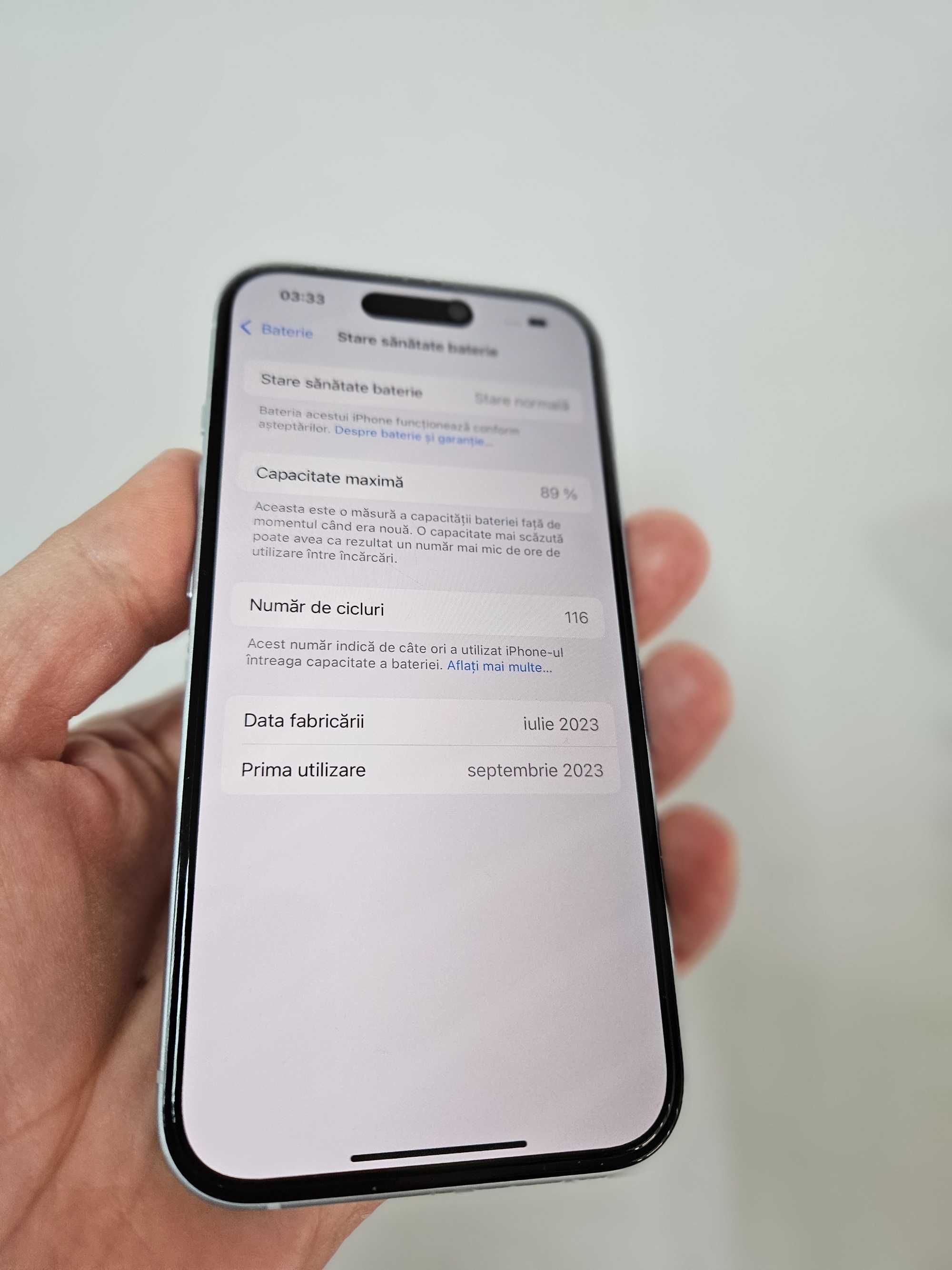 IPhone 15, 128gb,neverlcok, 95% bateria, accept schimb.