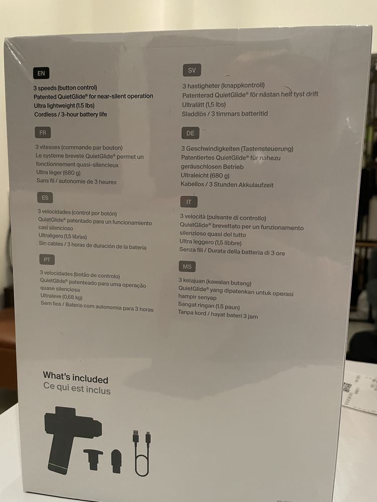 Масажор Hyperice Hypervolt Go 2.0 black