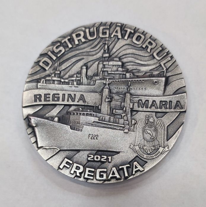 Medalie argint 925 Regina Maria a României