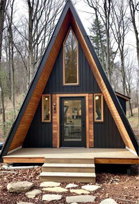 Cabane tip Aframe si casute de gradina