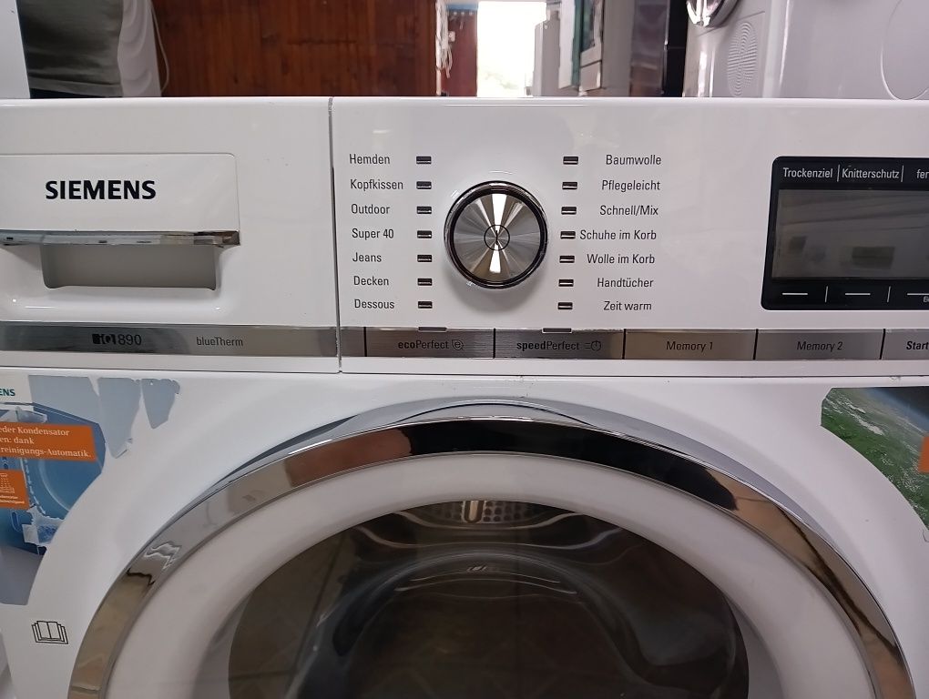 Като нова сушилня с термопомпа Сименс  Siemens IQ 890 A+++ 8кгГАРАНЦИЯ