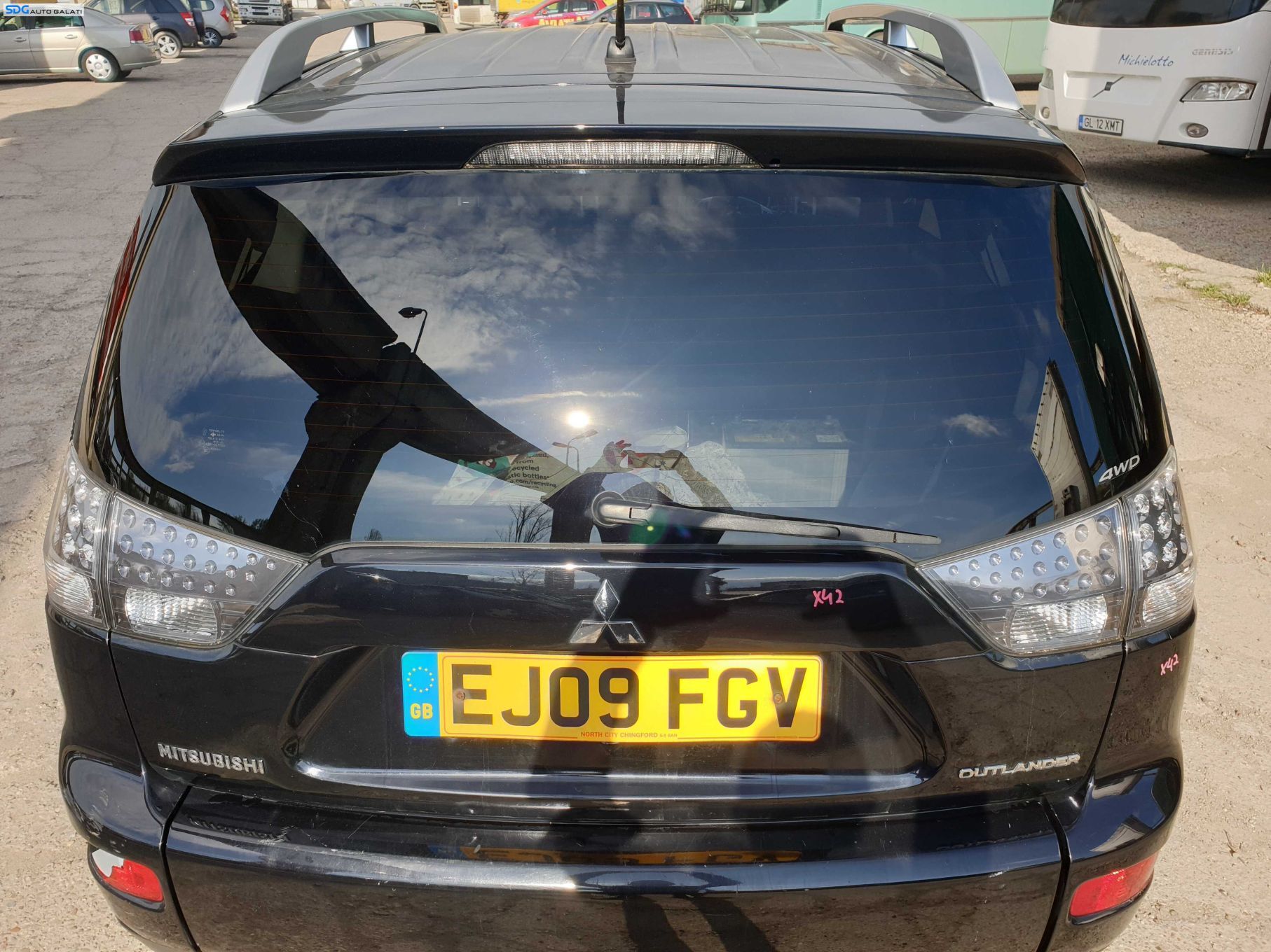 Haion Hayon Capota Portbagaj Dezechipat cu Luneta Geam Sticla Mitsubishi Outlander 2 2005 - 2012 culoare X42 [K5116]