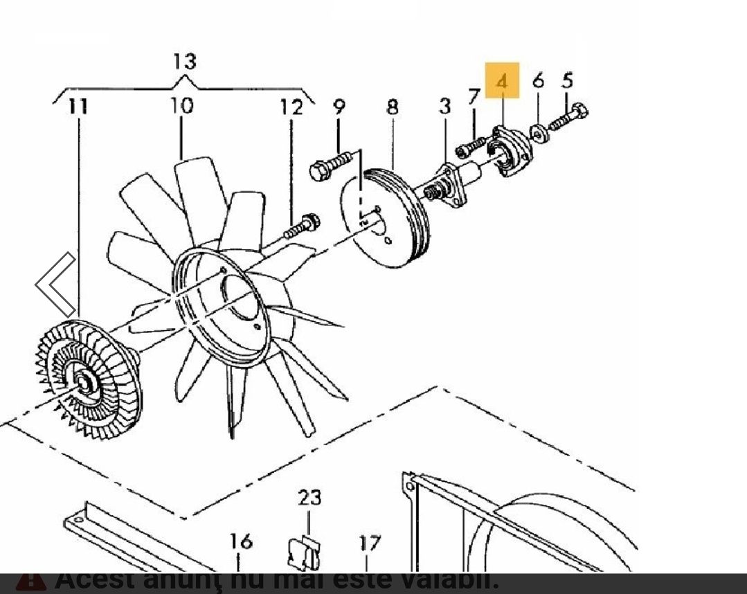 Rulment vascocupla Volkswagen Lt Motor 2.5Tdi 1996 - 2006 PRODUS NOU