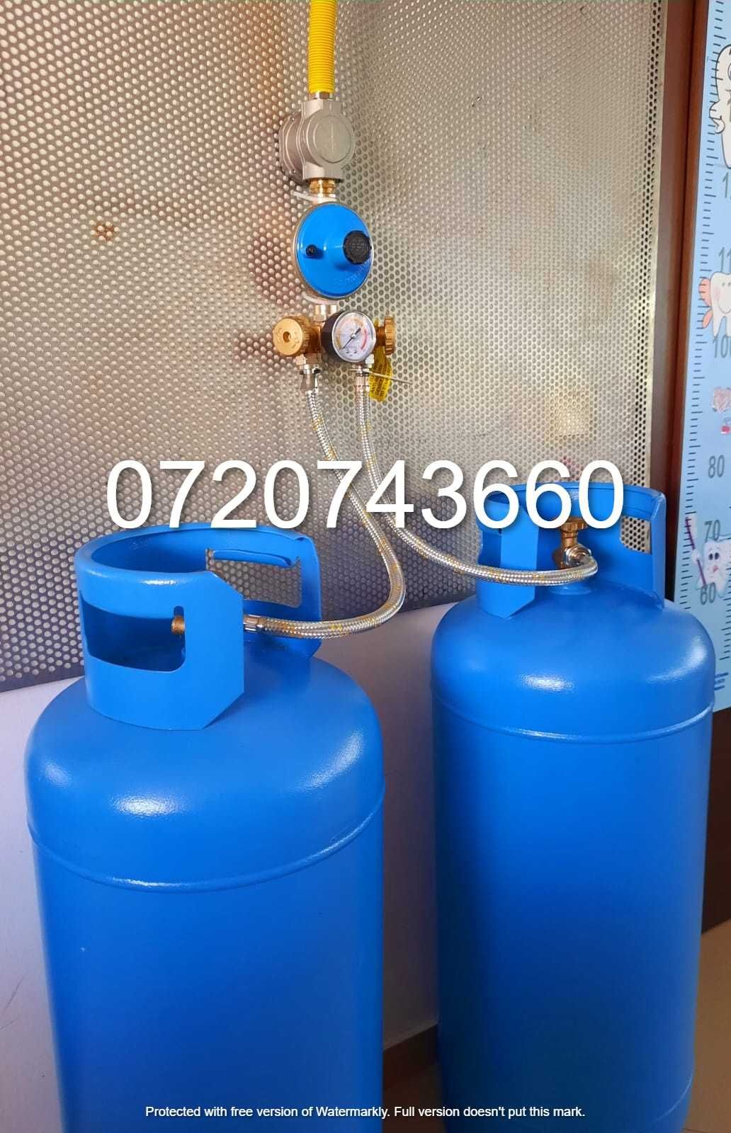 Pachet 2 butelii GPL 80 Litri+accesorii montaj pentru centrale 28-35Kw