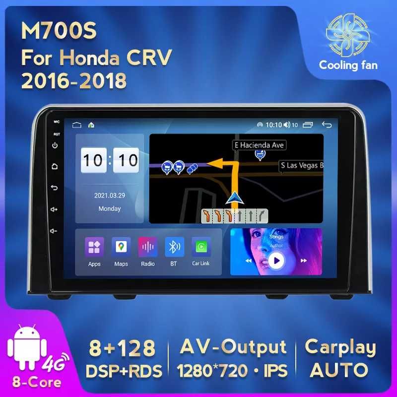 NAVIGATIE Android 13 Honda CRV 2018 1/8 Gb Waze CarPlay Bt + CAMERA