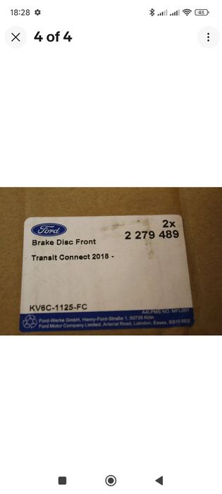 Нови оригинални Спирачни дискове ford Форд