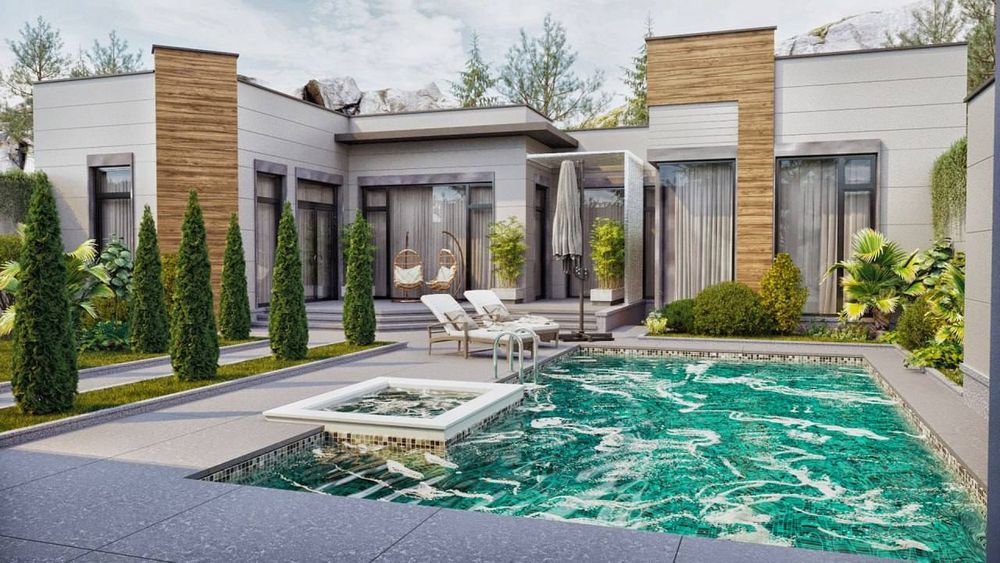 Ховли Дача 8 сотих 5 хона Сотилади 90% биткан Октош Бустонлик тумани