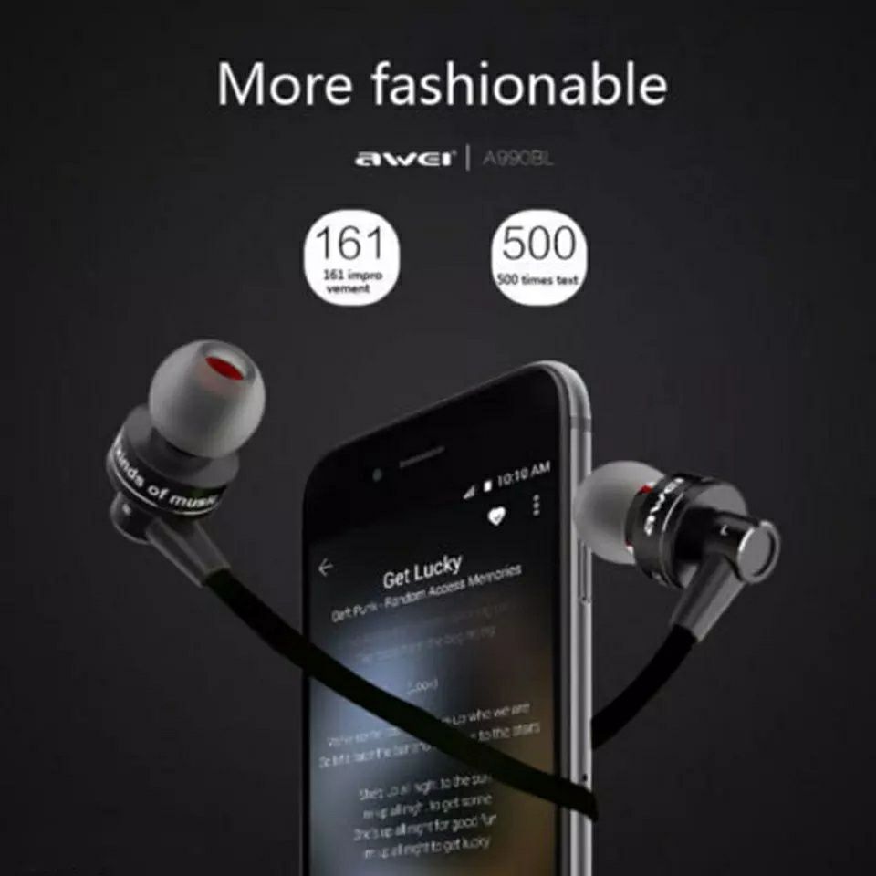 Căști wireless bluetooth AWEI A990BL