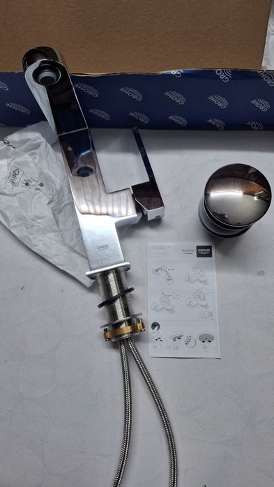 Смесител за мивка Grohe Plus хромирано покритие Grohe long life