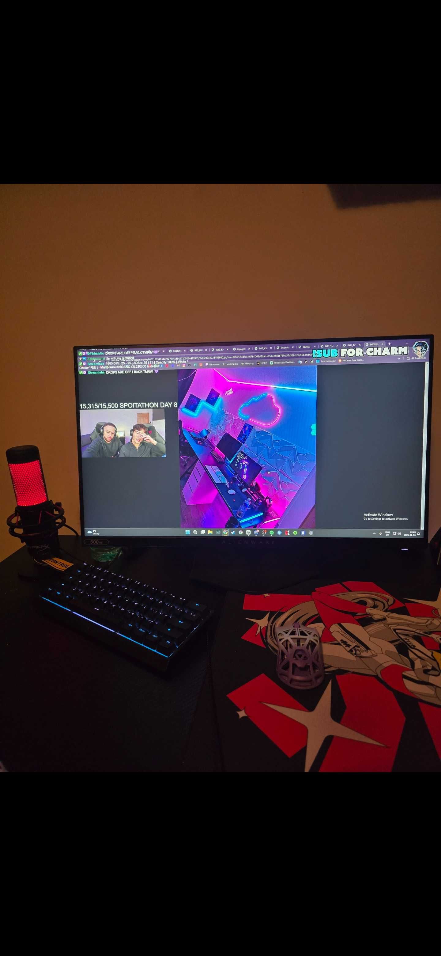 Monitor Alienware 500hz с гаранция