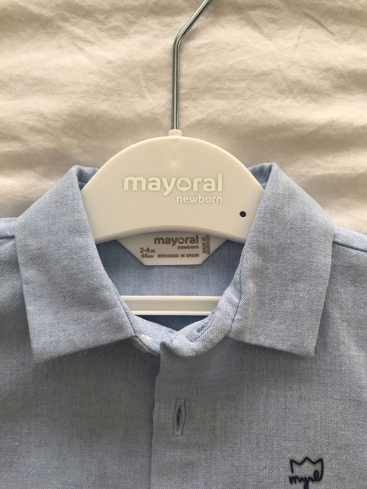 Camasa mayoral cu papion, 2-4 luni (65 cm)