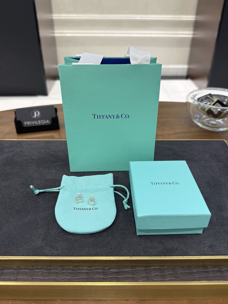 NEW Серьги Tiffany & Co Elsa Peretti Open Heart 600201