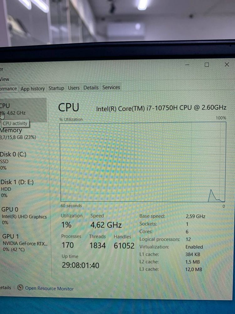 MSI Leopard core i7-10750H