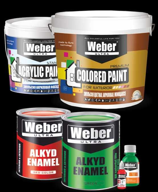 Краска Weber, WEBER большой ассортимент, Краски, Эмульсия