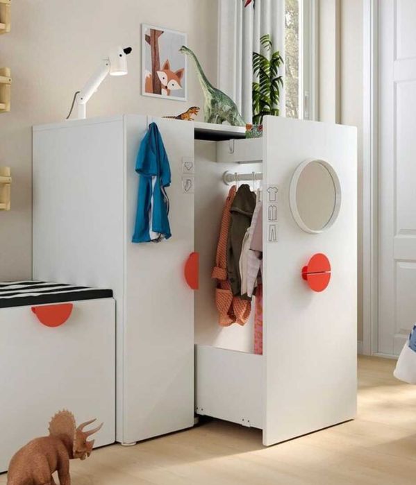 Dulap Ikea pt copii Smastad cu unitate culisanta 80x55x108cm