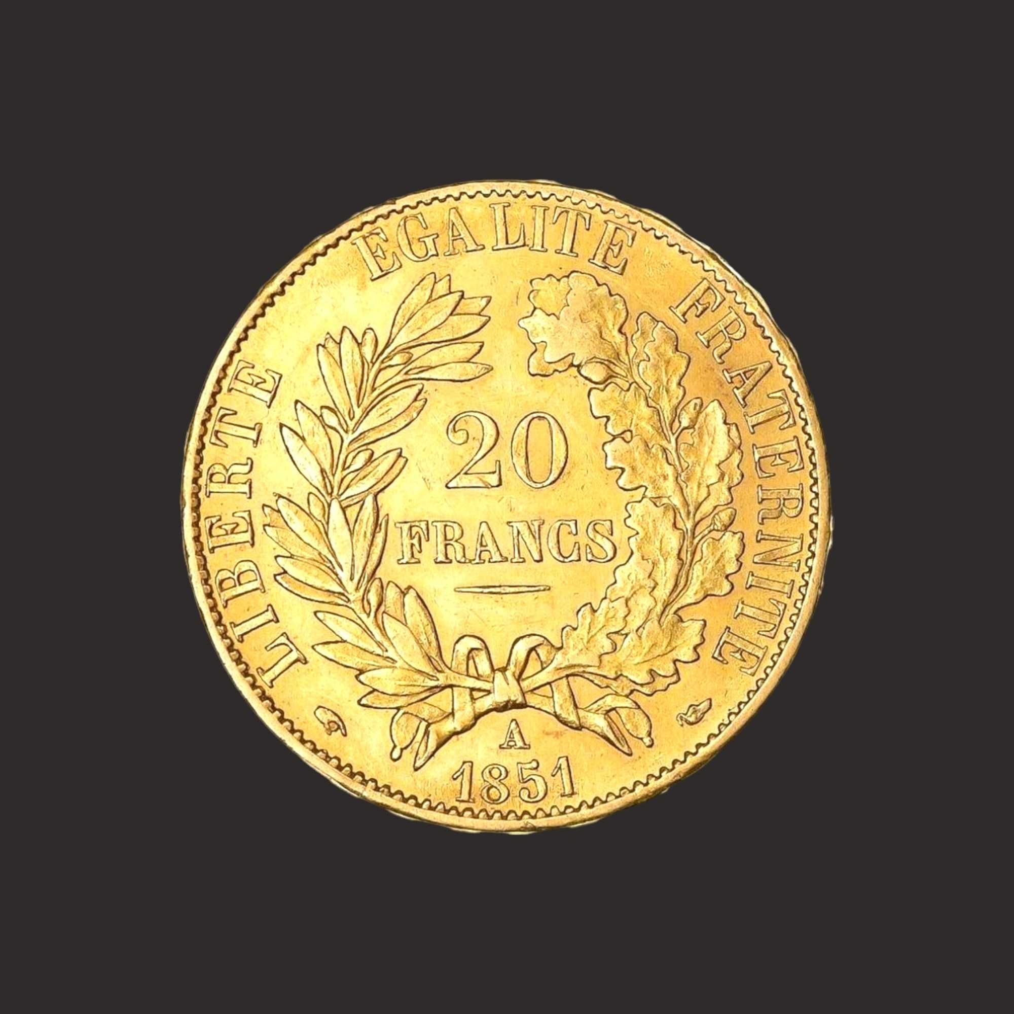 Moneda aur 20 franci francezi Ceres, aprox. 6,45 gr. TVA 0%-PRECOMANDA