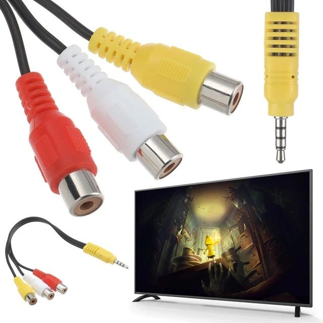 Cablu 3,5 MM la 3 RCA Cablu adaptor AV / video pentru TV TCL