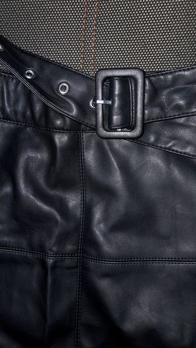 Юбка миди эко-кожа