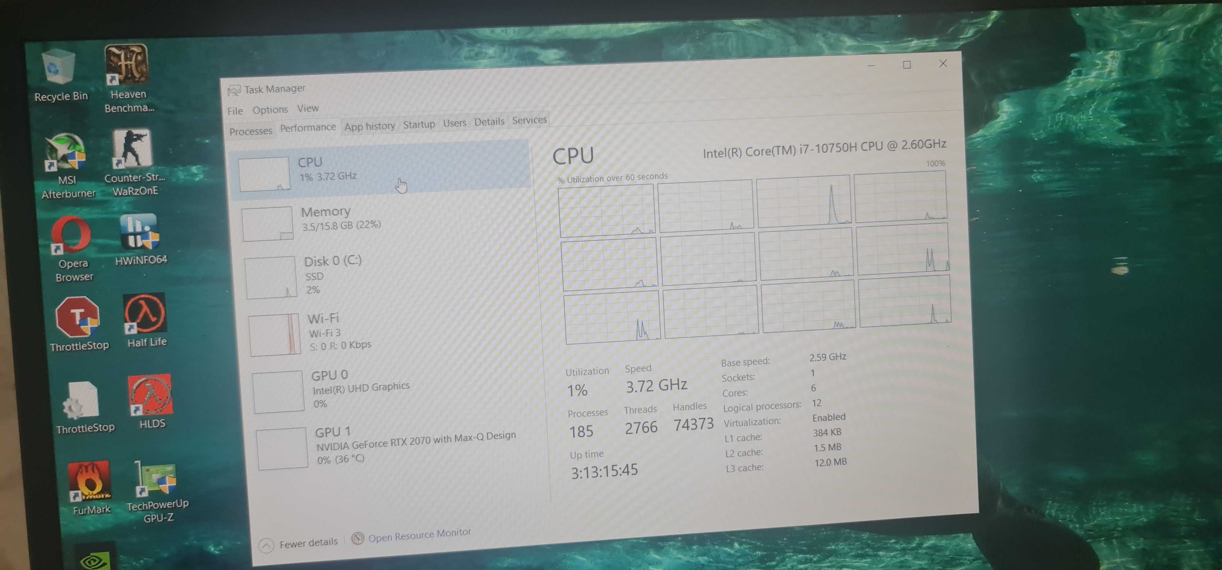 Acer predator  triton 300 / i7 10750h / rtx 2070 max-q