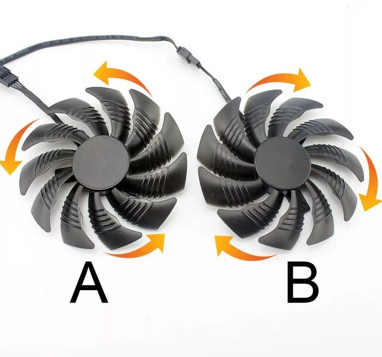 Cooler Fan Ventilator Gigabyte 88mm GTX T129215SU PLD09210S12HH, 4pini