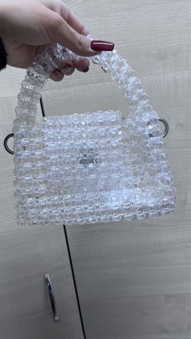 сумка из бусин хрустальных(ручная работа)