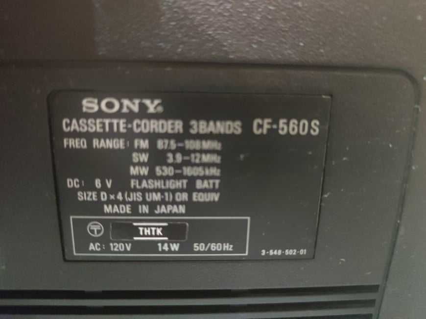 радиокасетофонче SONY  CF-560F