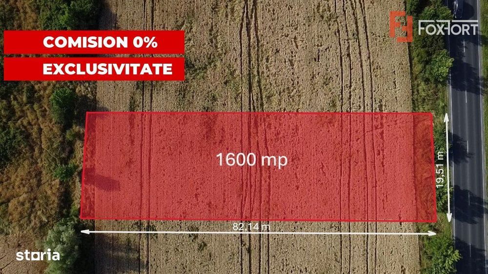 COMISION 0% Teren de vanzare intravilan de 1.600 mp - Padureni