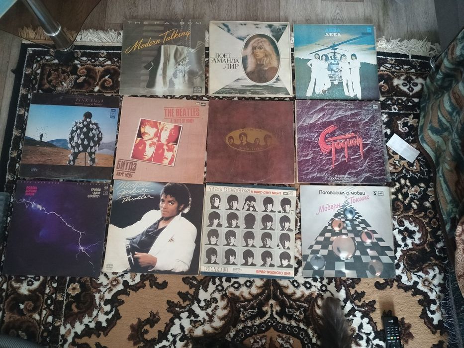 Виниловые пластинка beatles, dire straits, pink Floyd, modern talking