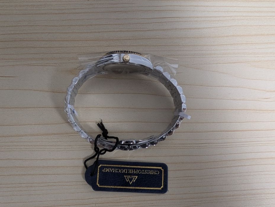 Christophe Duchamp ceas Sunray Mother of Pearl 11 Diamante Gold/Silver