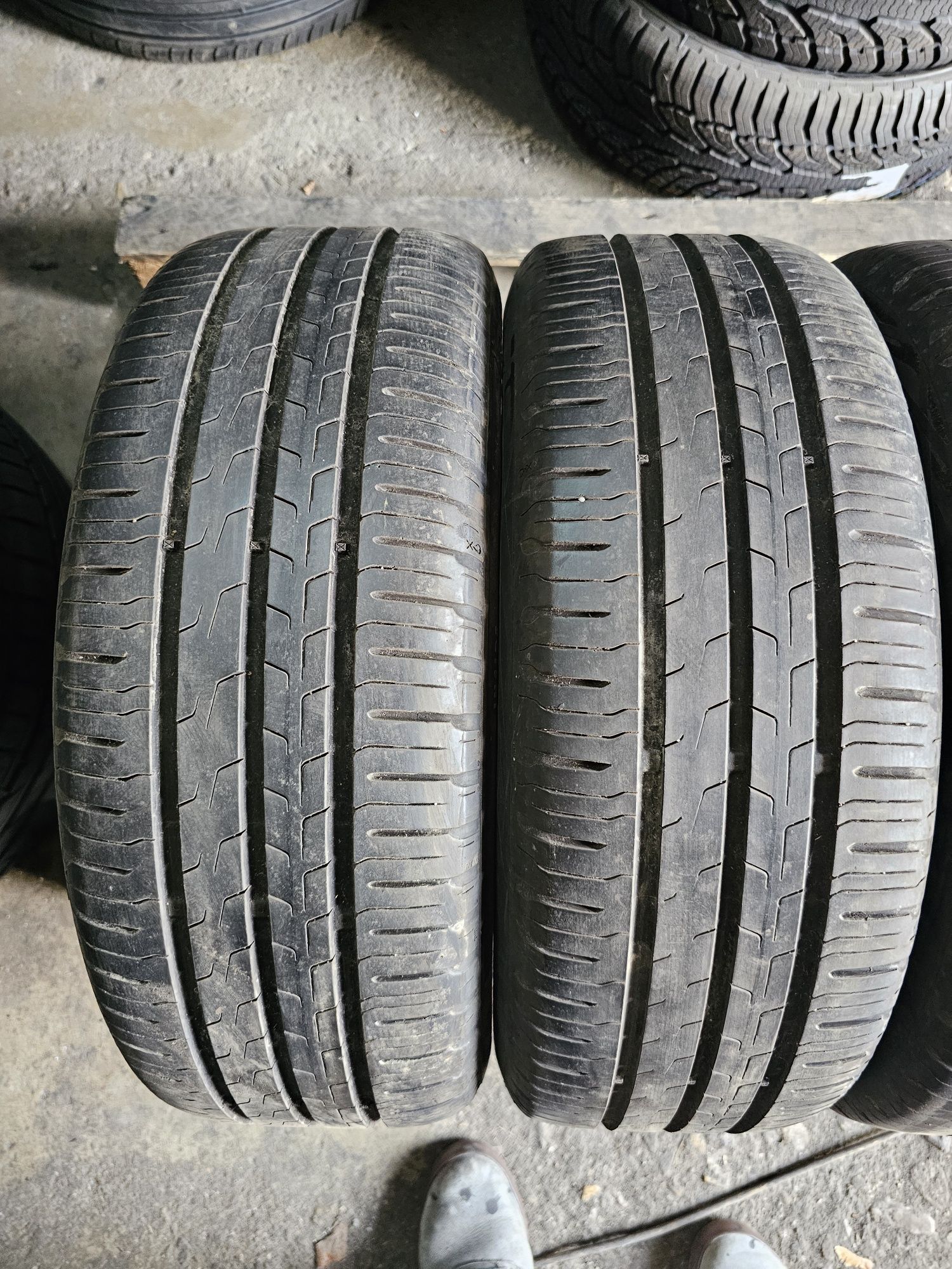 4 jante 5x100 cu anvelope vara 185 55 15 Continental