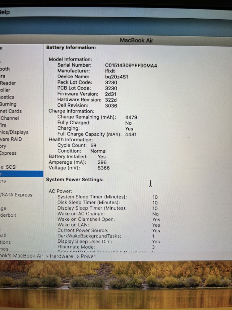 Macbook Air 11 inch - late 2011 i5 4gb ram 128gb ssd