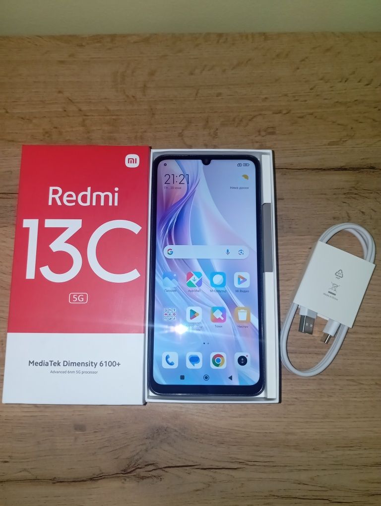 НОВ !!! Xiaomi Redmi 13C 4GB RAM 128GB + подарък Безжични слушалки