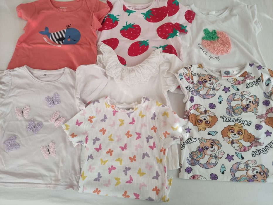 Лот летни дрешки за момиче 116р.