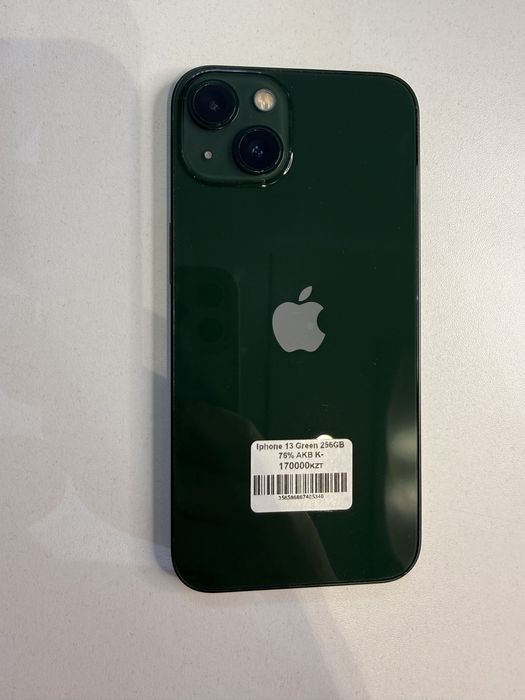 Iphone 13 Зеленый 256 Gb 76% 3 месяца гарантия