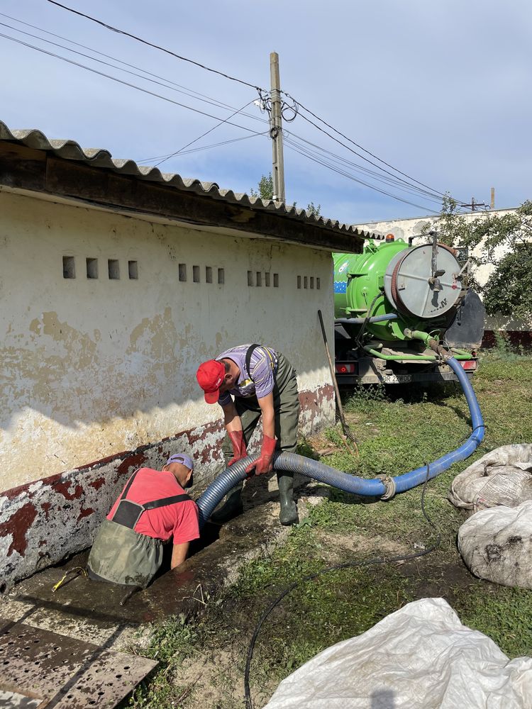 Vidanjare fose bazine, desfundare conducte Braila