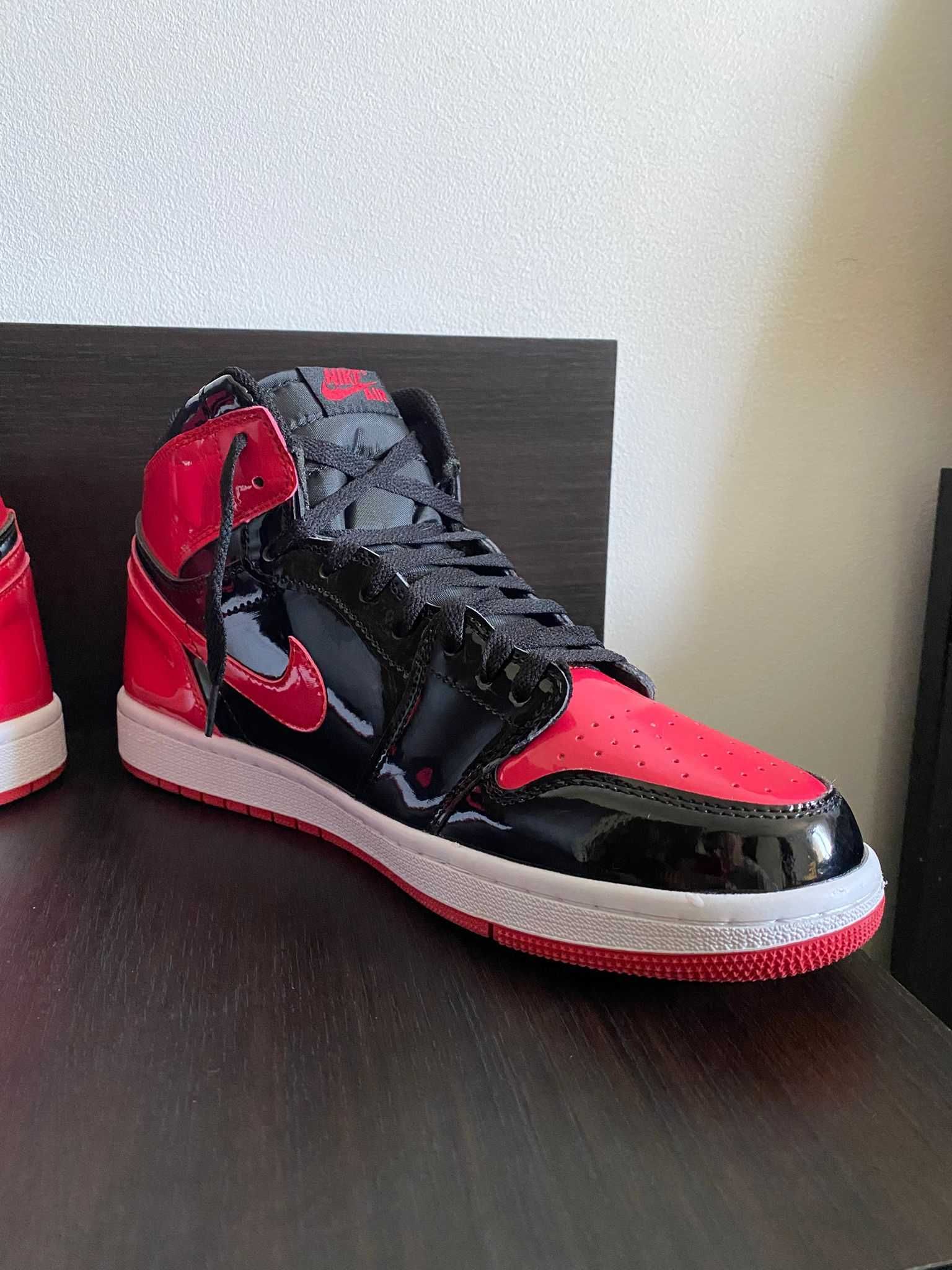 Air Jordan 1 High Patent Bred 45