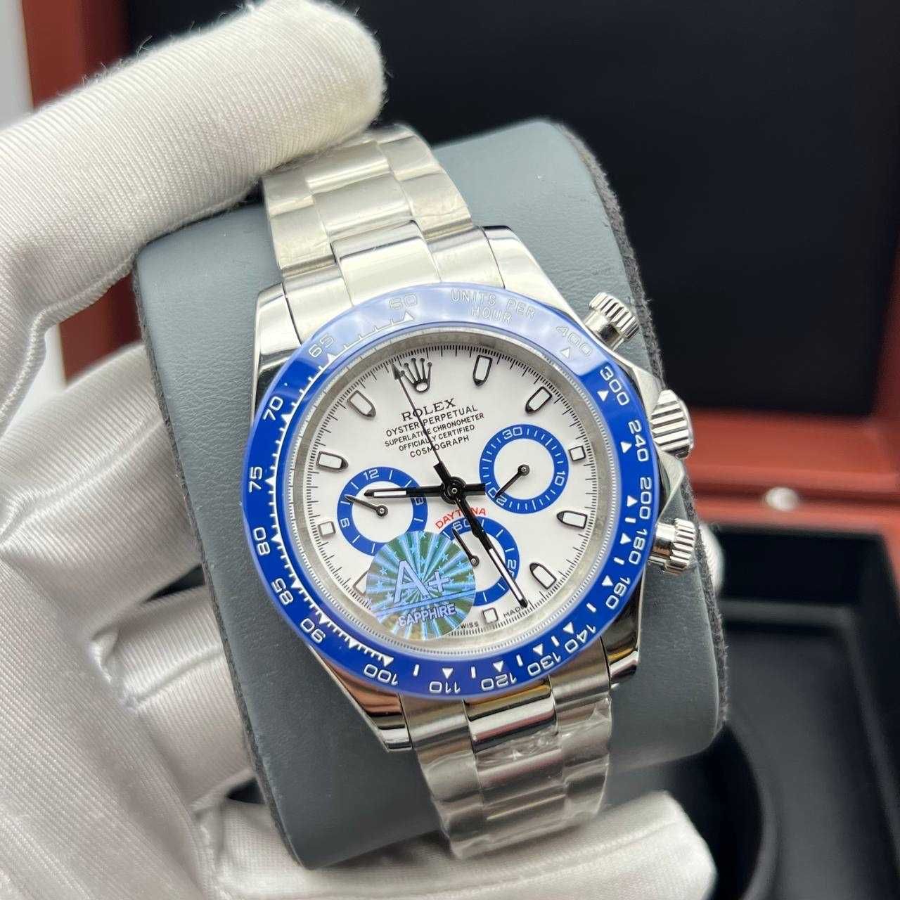 Мъжки Часовници 40mm сребристо/синьо