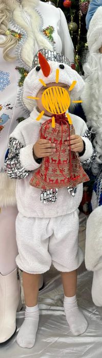 Продам детский новогодний костюм снеговика