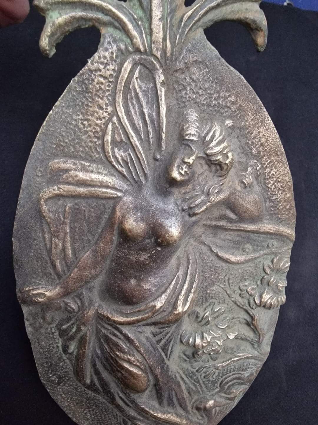 Ornament bronz art nouveau nimfa padurii