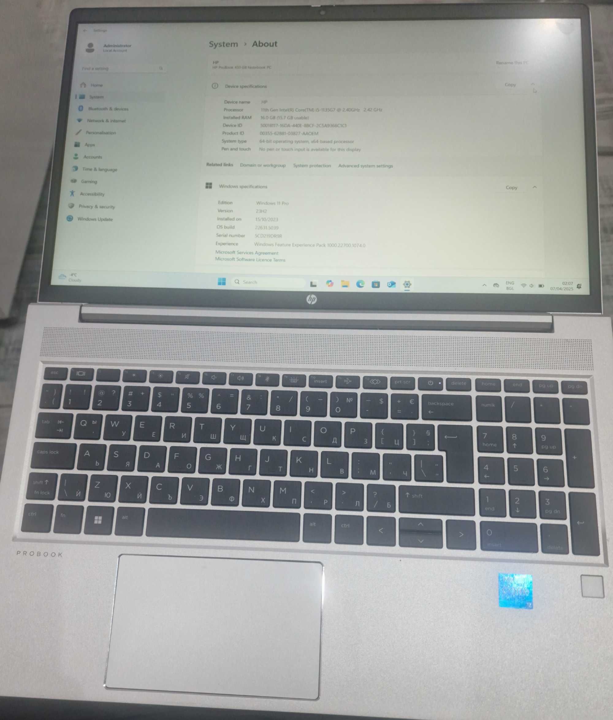 Лаптоп HP ProBook G8 16 GB RAM