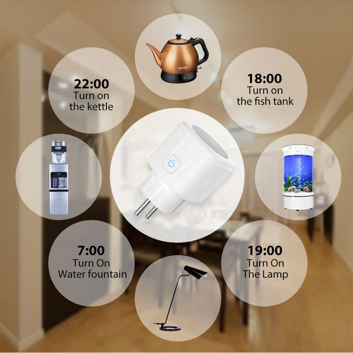 Priza inteligenta PNI SmartHome WP800 WiFi control prin internet