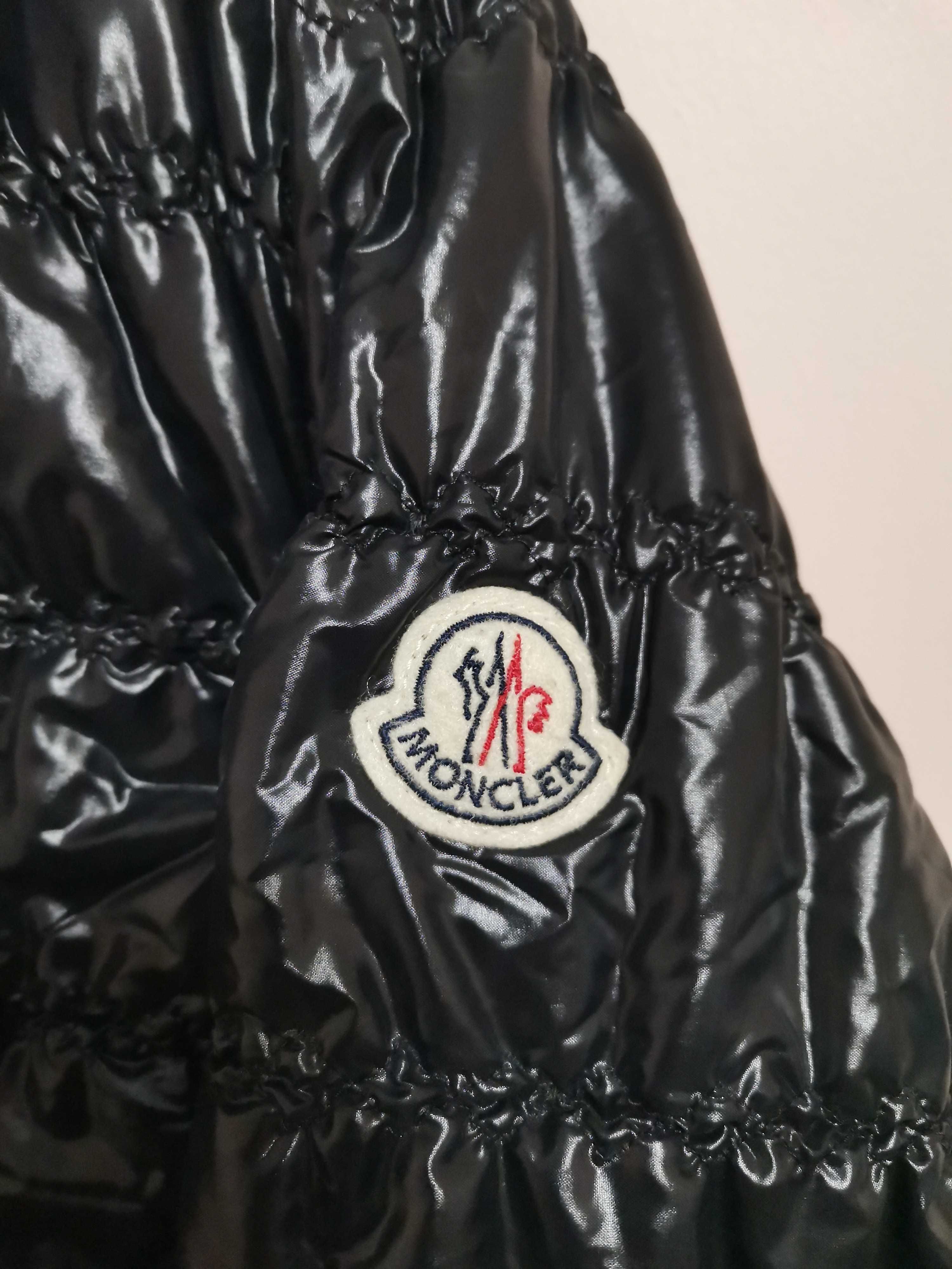 MONCLER "PEARL" Polyamide Black Quilted Down Jacket.