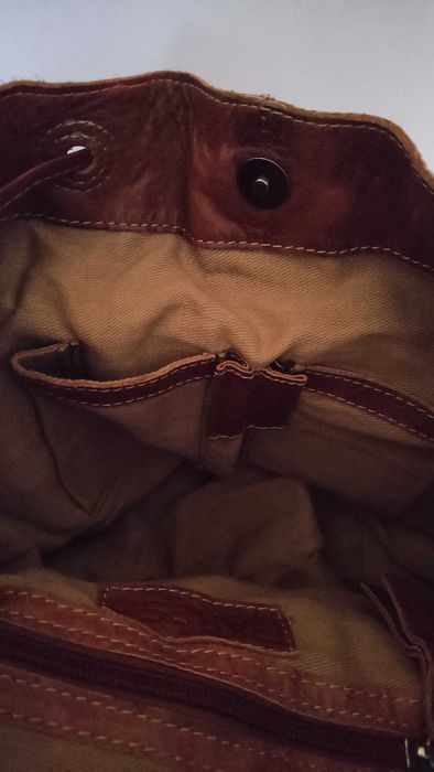 Раница от естествена кожа