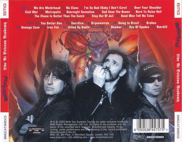 2xCD Motorhead – Live at Brixton Academy (The Complete Concert) 2000