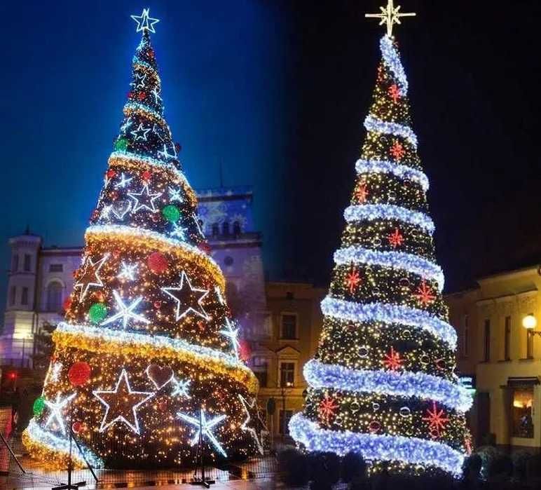 Brazi luminosi de exterior, iluminat festiv Craciun