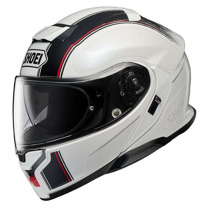Cască Moto Flip-Up SHOEI NEOTEC 3 Satori TC-6 · Alb / Negru / Roșu